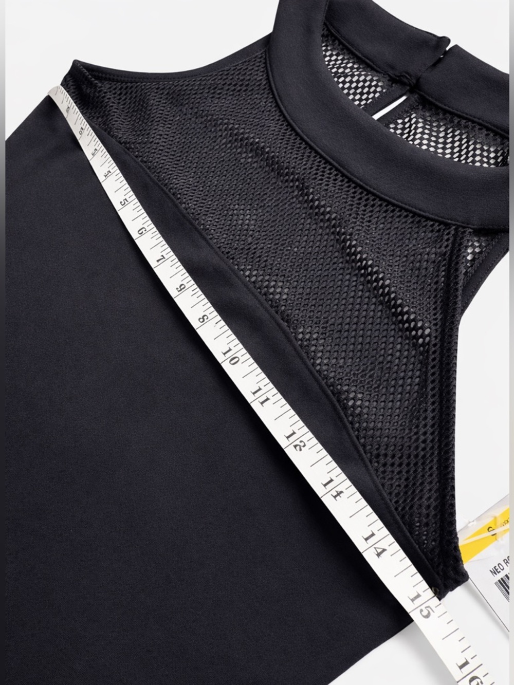 INC Black Mesh Sleeveless Tank Top NWT - Picture 6 of 8